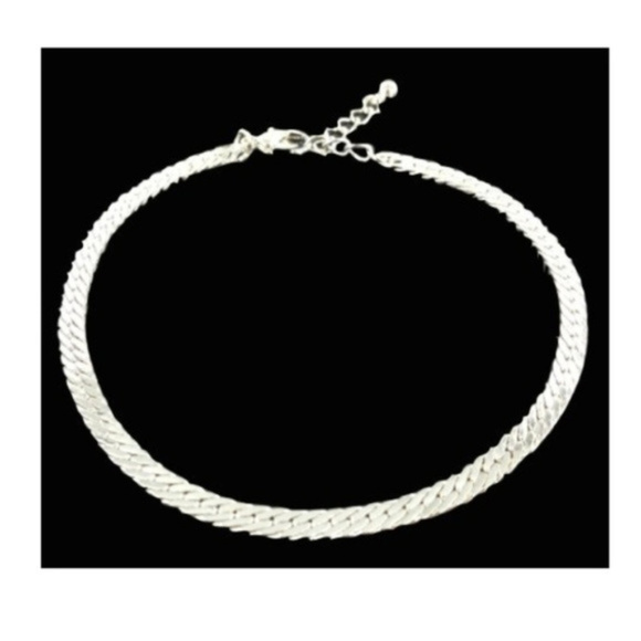 Silver Moon Bay Jewelry - Herringbone Anklet